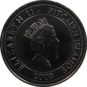 50 centow 2009 wyspy pitcairn b